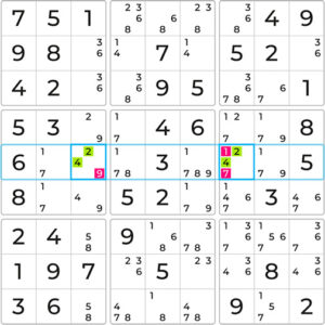 Hidden Pairs Triple Technique Sudoku Academy Explanation